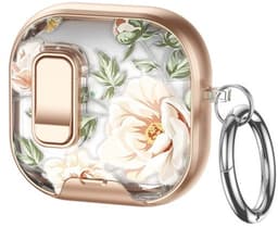 Telestore - hoesje geschikt voor AirPods 5 en AirPods 4 - hard case cover - roze goud bloemen - TPU hoesje Beschermhoes - AirPods 5 en 4 Cover - AirPods 5 / 4 hoesje - Geschikt voor Apple AirPods 5 en AirPods 4 — thumbnail 1