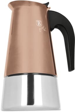 Mokapot voor inductie, 9 kopjes, Rosegold Metallic Line — thumbnail 4