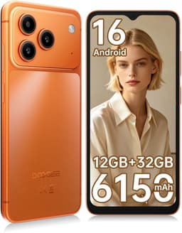 DOOGEE Note 57 Lite Smartphone - 6,56" - Android 16 - 12GB(3+9) RAM - 32GB ROM - 6150 mAh - Lichtgewicht 195 g - Oranje — thumbnail 1