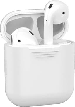 Hoesje - Geschikt voor Apple Airpods 2 - Siliconen Hoes met Clip - Silicone Case Cover - Transparant — thumbnail 1