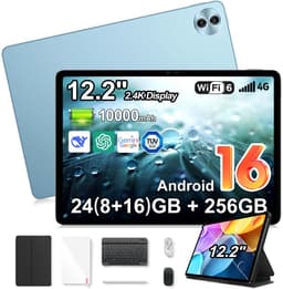 Tablet Blackview Mega 5 - 12,2 inch 2,4K IPS 120 Hz - Android 16 - 24 GB (8+16) RAM, 256 GB ROM - 10000 mAh 55W - WiFi 6 - 1080P Widevine L1 - Blauw — thumbnail 1