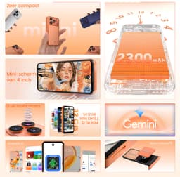 OUKITEL C17 mini Smartphone - 12GB RAM - 32GB ROM - Android 16 - GPS - Geen NFC - Slechts 109g - Blauw — thumbnail 5