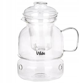 Glazen theepot 1.5L met infuser en waxinelichtje houder — thumbnail 2