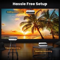 Mini beamer - Mini projector - FHD - AV - Audio - 2x USB - HDMI - 100.000 uur - Bluetooth 5.1 - Contrast 10.000:1 - 9500 lumen — thumbnail 2