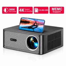 Atlasyx beamer - Beamer 4k - Smart projector - 4k projector - Film projector - Draagbare projector - Full HD 1080P - 31,5x23x12 cm — thumbnail 1