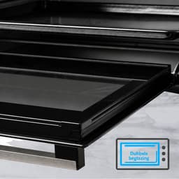 Mini Oven 60 Liter – 2200W – Heteluchtoven met 5 Bakfuncties – Draaispit – 90-230°C — thumbnail 4