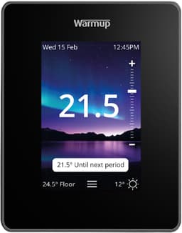 Warmup 7iE Smart Matter WiFi thermostaat voor vloerverwarming - Onyx zwart — thumbnail 1