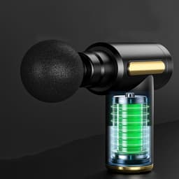 LCD-Display En 4 Massagekoppen – Massagepistool Met 6 Snelheidsniveaus – 2000 mAh Batterij En 25-30 Minuten Gebruiksduur – Geluidsarm En Draagbaar – Voor Benen, Rug, Schouders En Voeten — thumbnail 4