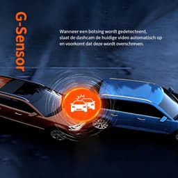 Digisand V22 Dashcam-4K/3840*2160P Cameră auto de bord - Auto Camera Voor & Achter Dubbele Lens-Wifi & App-G-sensor-Auto DVR Videorecorder Unghi 170°-GPS-Inclusief 128GB SD-kaart — thumbnail 2