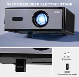 Beamer 1200 ANSI Lumen Zwart - 130W Vermogen - 1920 x 1080 Resolutie - LCD - Voor Thuisbioscoop En Presentaties — thumbnail 4
