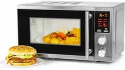 Digitale magnetron - Oven met grill - Voor snelle maaltijden - 8 automatische programma's - Inhoud: 20 liter - Zilver — thumbnail 3