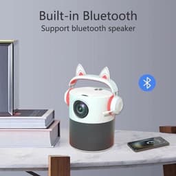 Beamer Compacte WiFi Full HD - 120 ANSI Lumen - LED - Android 9.0 Systeem - Voor Business En Thuisgebruik — thumbnail 1