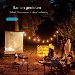 Mini Beamer 1080p Full HD - LED Projectie - 1920 x 1080 Resolutie - Wit - Voor Thuisbioscoop En Zakelijk Gebruik — thumbnail 5