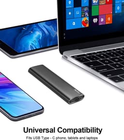 Externe SSD - Draagbare Opslag - Snelle Data Overdracht - Compact En Lichtgewicht - 1TB Capaciteit - Zwart — thumbnail 5