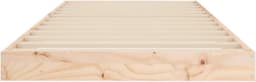 Bedframe familiebed palletbed massief houten bed 75x190 cm grenen 2FT6 Small Single — thumbnail 3