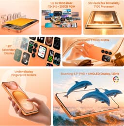 OUKITEL P2 PLUS 5G Smartphone 36GB RAM-256GB ROM-6.7 inch 120HZ FHD+-50MP Camera-Android16 — thumbnail 5