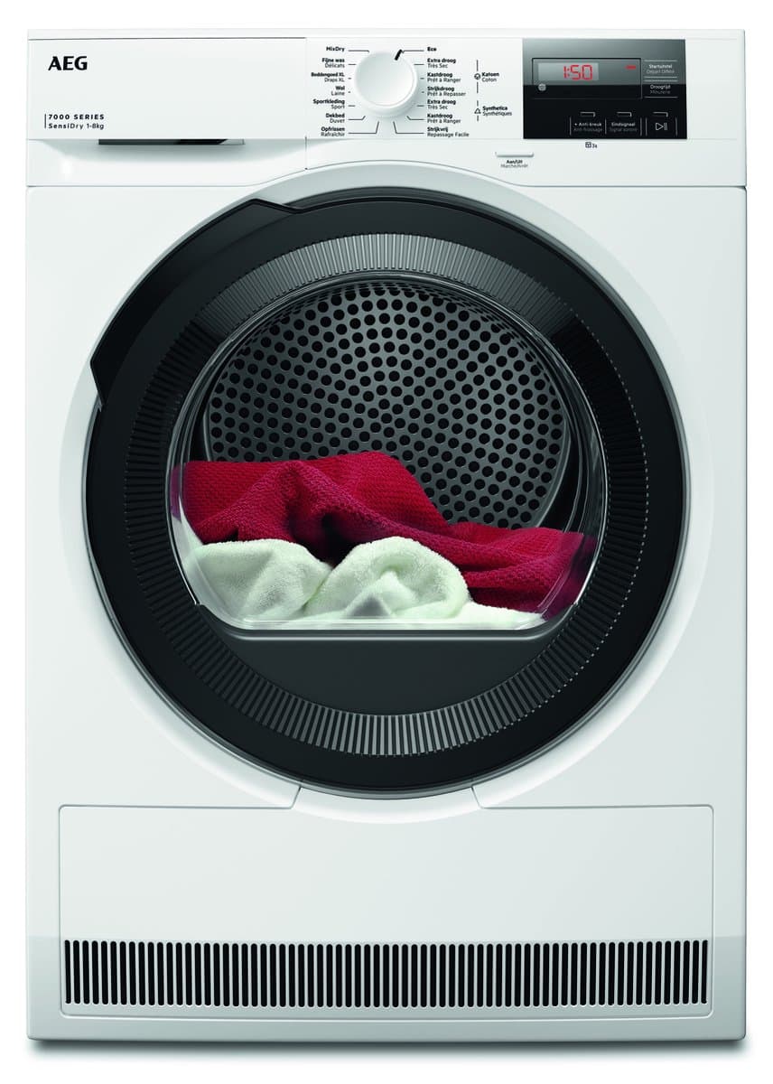AEG TR7286BB4 7000 SensiDry - Warmtepomp Droger - EnergyLabel C - 8 kg — afbeelding 1
