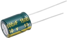 1500uF 10V 10x10mm elektrolytcondensator radiale aansluitingen aluminium condensatoren voor tv lcd-monitor VCD 18 stuks — thumbnail 2