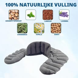 Draadloos nekverwarmingskussen, 1,1 kg, voor magnetron — thumbnail 5