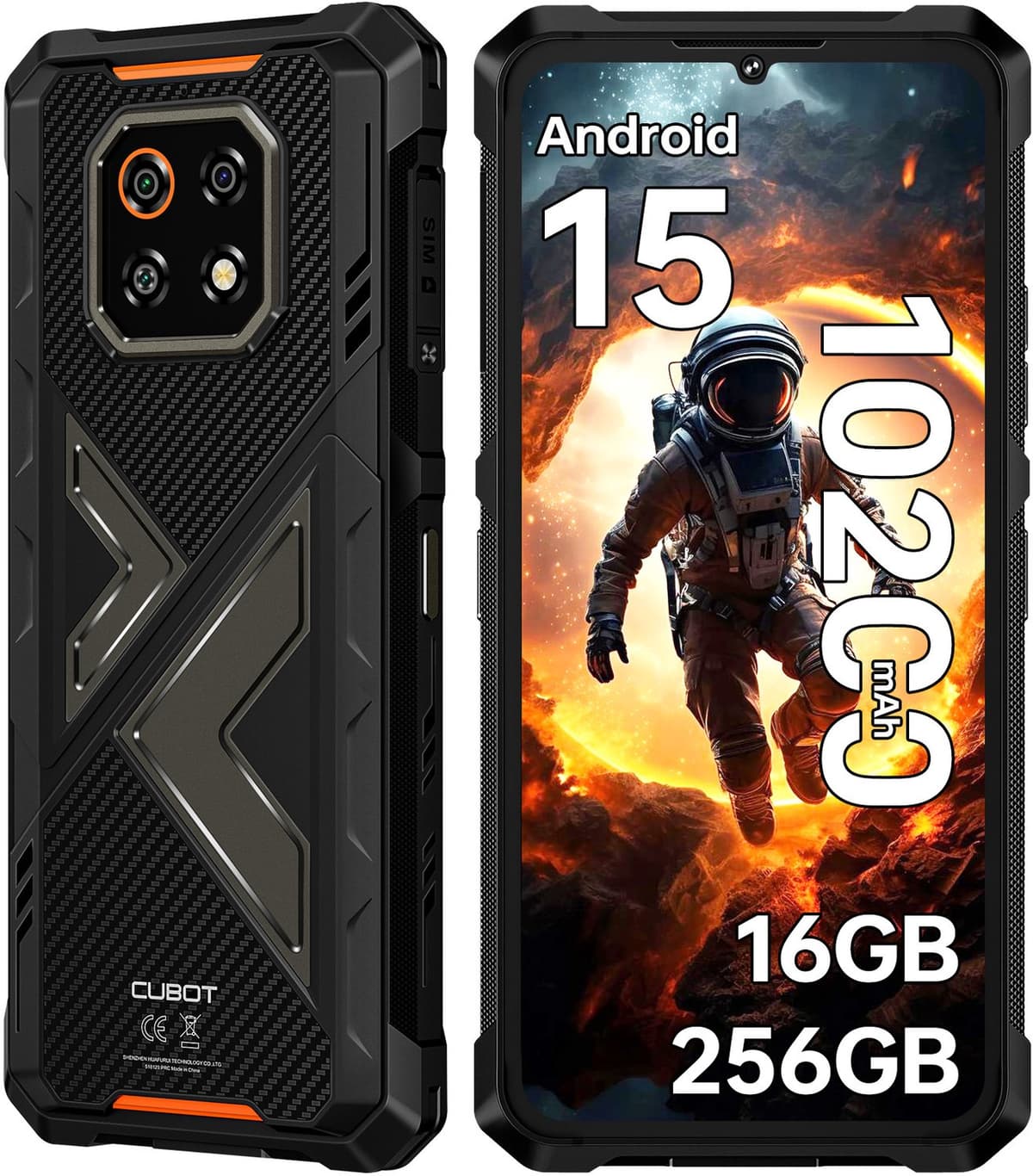 CUBOT KingKong ES3 4G Outdoor Smartphone-16GB RAM-256GB ROM-6,75"90Hz HD-48MP-10200mAh-Android15 — afbeelding 1