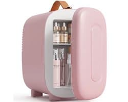 Mini Fridge, Beauty Fridge, 4L Capacity, 20.3 x 26.3 x 28 cm, Pink
