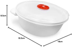 1.5L Plastic Voedselopbergpot voor Magnetron en Vriezer — thumbnail 5