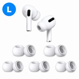 AirPods Pro Oordopjes - 5 Paar - L - AirPods Pro Ear Tips Vervanging - AirPods Pro Gen 1 en 2 - Wit — thumbnail 1