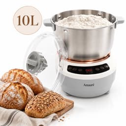 Amauré Deegmachine - 10L - 250W - Deegmachine - Deegkneedmachine - Deegkneder - Kneedmachine - Keukenmachine - Deegkneed machine - Volautomatische deegmaker — thumbnail 1