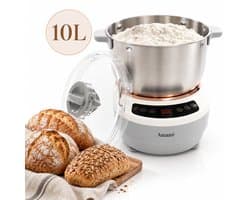 Amauré Deegmachine - 10L - 250W - Deegmachine - Deegkneedmachine - Deegkneder - Kneedmachine - Keukenmachine - Deegkneed machine - Volautomatische deegmaker