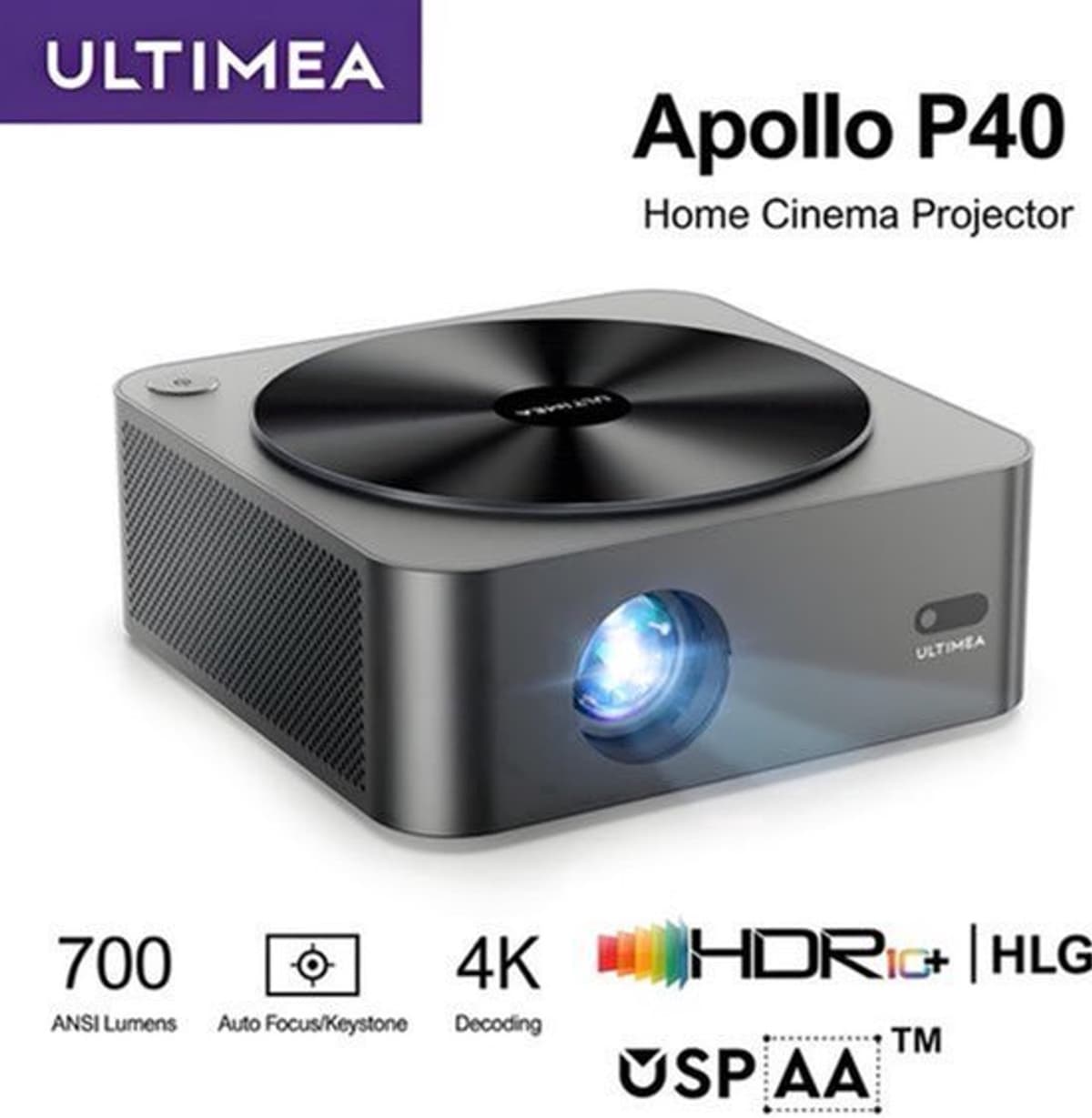 Beamer Apollo P40 - 700 ANSI Lumen - 1920 x 1080 Resolutie - LCD - Voor Thuisbioscoop — afbeelding 1