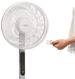 Stille Staande Ventilator met Afstandsbediening - Digitale Motor, Laag Stroomverbruik, 9 Luchtstroomsnelheden, 120 Graden Oscillatie — thumbnail 4