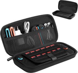YONO Case geschikt voor Nintendo Switch 2 - Beschermhoes - Hoesje met Opbergvak voor Games en Accessoires - Zwart — thumbnail 1