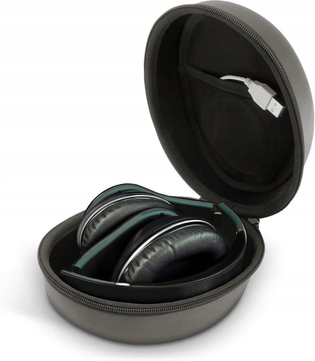 Hardcase Opvouwbare Koptelefoon Hoes - Zwart — afbeelding 1