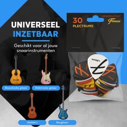 Finesse Nylon Plectrum voor Gitaar - 30 Stuks - met Plectrum Houder - Plectrums - Guitar Pick — thumbnail 2