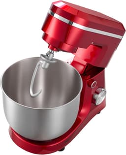5,7 L Elektrische Standmixer, 1500W Keukenapparaat met 10 Instelbare Snelheden, Kantelbaar Kopontwerp, Roestvrijstalen Kom, Deeghaak, Garde en Klopper voor Bakken, Mixen, Kloppen en Kneden, Zilver — thumbnail 2