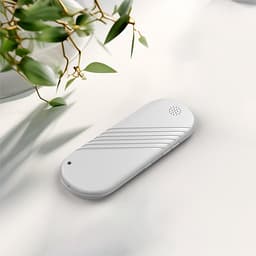 Draagbare, witte slaapspeaker met twee speakers, kaartsleuf, Bluetooth en timerfunctie. — thumbnail 1