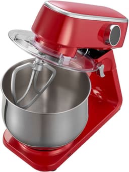 7,4 L Elektrische Standmixer, 1800W Keukenmixer met 10 Snelheden, Kantelbaar Kopontwerp, Roestvrijstalen Kom, Deeghaak Garde en Klopper voor Bakken, Mixen, Kloppen en Kneden, Zilver — thumbnail 2