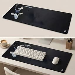 Grote Muismat 80x30 | Gaming Muismat | Zwart | XXL | Antislip | Desktop Mat | Computer Mat | Japans Koi — thumbnail 1