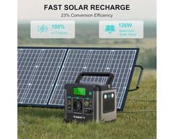 Power Station – Draagbare Accu – Mobiele Generator – Powerbank – Externe Batterij – 300W AC Output – 222Wh Capaciteit – PD 65W Snelladen