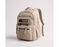 TK-S Rugzak, Bruin en Ruim, 30 Liter, 17,3 inch laptop, drankflesvak. (50x30x20cm)