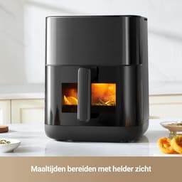 SNJY® Airfryer XXL - Airfryer Dubbel - Heteluchtfriteuse - Airfryer Dubbele Mand - 6L - 50 ℃-230 ℃ - Zwart — thumbnail 6
