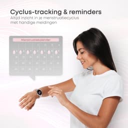Norva Smartwatch Dames - Sport Horloge met Bellen en Hartslagmeter - AMOLED Scherm - 100+ Sportmodi - Roze Dames — thumbnail 10