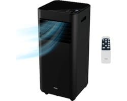 MOA Mobiele Airco - 9.000 BTU - Met Afstandbediening - Tot 30m² - Airconditioner met Ontvochtigingsfunctie - Raamafdichtingskit - Zwart