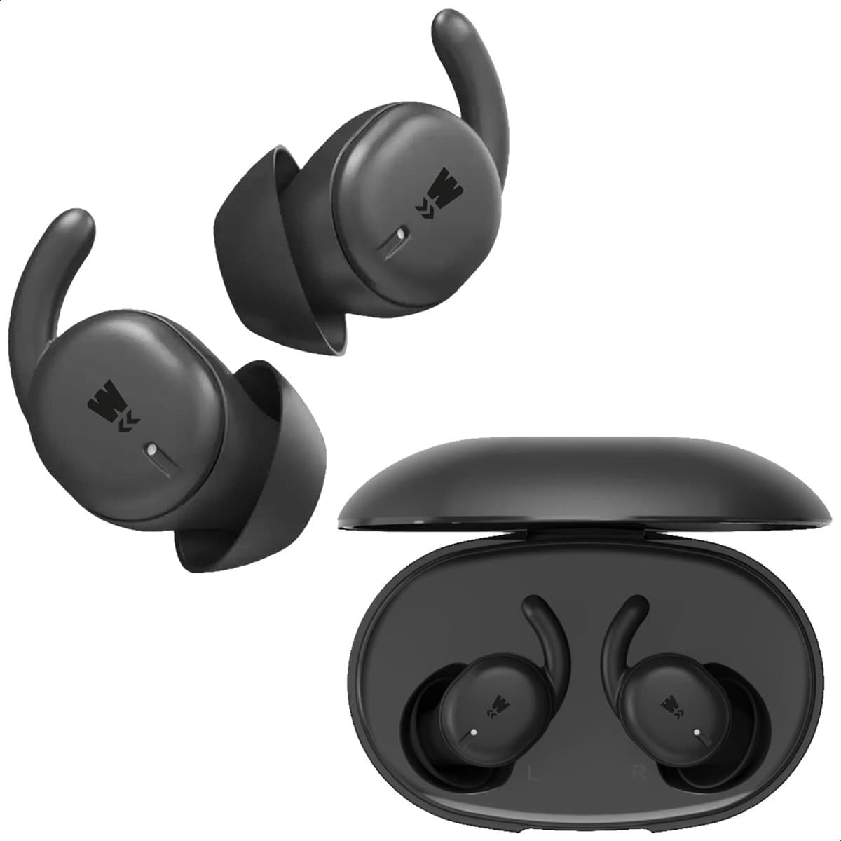 Wuff - Zen Buds | Ultradunne slaapvriendelijke oordopjes | Bluetooth 5.4 | Inclusief oplaadcase | High-res geluid In Ear | Geschikt voor sporten en slapen | 24 uur batterij | 6u op 1 lading | Geschikt voor Apple iPhone Android Samsung — afbeelding 1