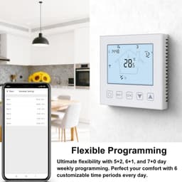 Slimme WiFi Thermostaat voor Water en Vloerverwarming met App en Spraakbesturing — thumbnail 4