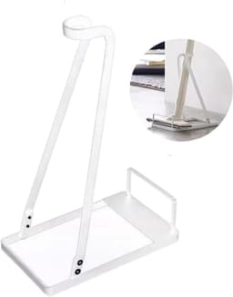 Stofzuigerstandaard - Universele standaard - stofzuiger standaard - Vloerstandaard - Compatibel met Dyson stofzuigers - Metaal - Wit — thumbnail 1