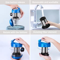 Aigostar 33YAM - Stofzuiger Zonder Zak - Vacuum Cleaner Zakloos - 2L - HEAP 12 filter - 800W - Snoerlengte 6.5 meter - Blauw — thumbnail 4