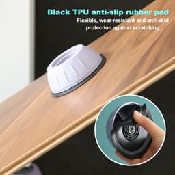 4-delige set voetjes Geschikt voor wasmachines, anti-vibratie voetjes, schokabsorberende voetjes Geschikt voor wasmachines — thumbnail 2