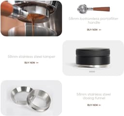 HiBREW H10A Halfautomatische Espressomachine – 19 Bar – Programmeerbaar – Krachtige Stoomfunctie – Thermoblok Verwarmingssysteem — thumbnail 2