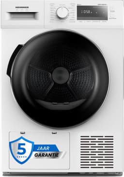 Heinner HHPD-M8G3A++ Wasdroger - Warmtepompdroger 8 Kg – 14 Droogprogramma’s – LED Display – Anti-Kreuk – Uitgestelde Start – Kinderslot – Wit – 5 Jaar Garantie — thumbnail 1